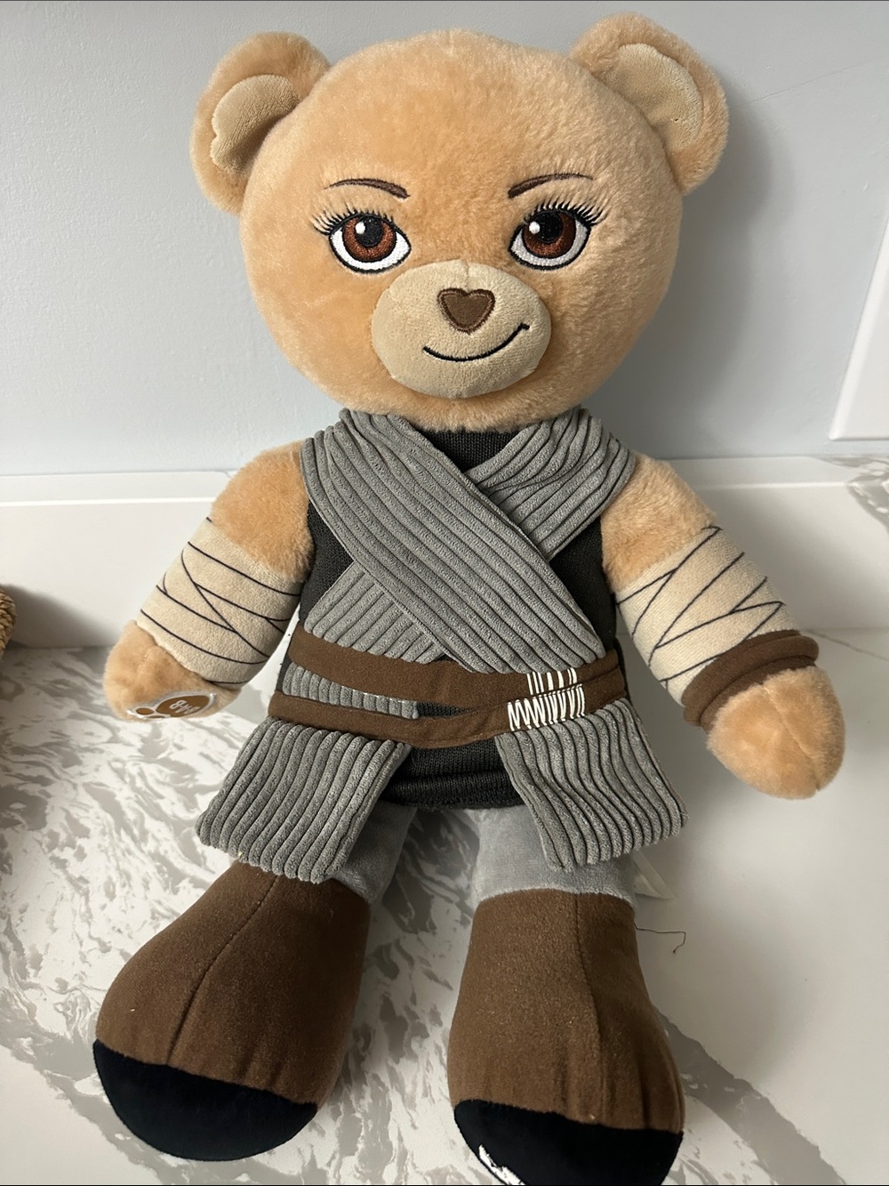 Star Wars Tan, Gray and Brown Plush Bear Costume Doll
